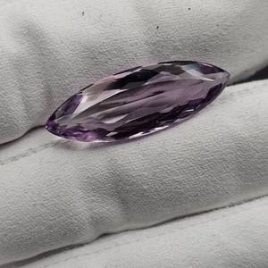 19.64 Carat Amethyst Elongated Faceted Marquise Cut