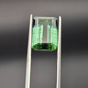 10.15 Carat Green Tourmaline Emerald Cut