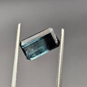 3.46 Carat Blue Indicolite Tourmaline Emerald Cut