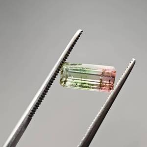 1.38 Carat Watermelon Tourmaline Emerald Cut