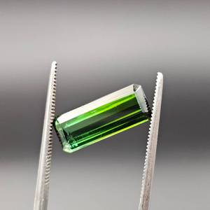 3.30 Carat Green Tourmaline Elongated Emerald Cut