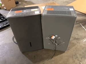 Lot of Assorted Dehumidifier for Basement, Garage  Various Models and Conditions   Customer Returns See Pictures