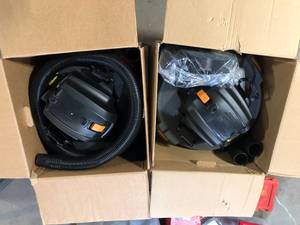 Lot of 2 RIDGID 16 Gallon 5.0 Peak HP NXT WetDry Shop Vacuum with Filter, Locking Hose and Accessories  Customer Returns See Pictures