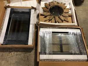 Lot of Assorted Mirrors  Various Models Sizes and Conditions Customer Returns See Pictures