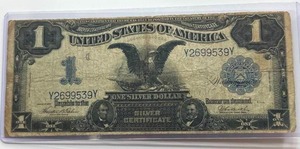 1899 $1 Dollar black eagle Bill (amazing shape for a 125 year old dollar bill)