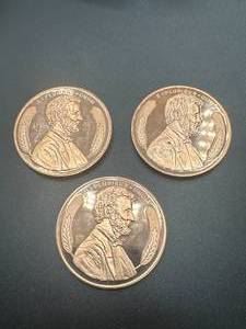 3oz .999 Investment Grade Copper Rounds