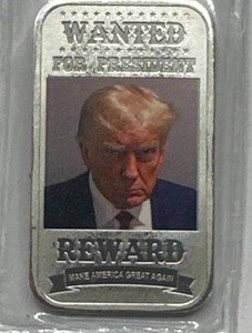 1oz .999 Silver Donald Trump mugshot Bar