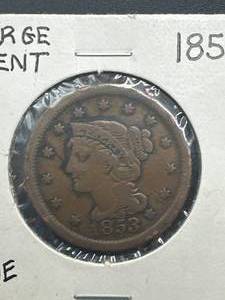 1853 Large Cent Penny
