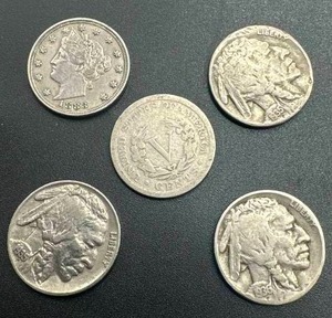 Buffalo Head & Liberty V Nickels