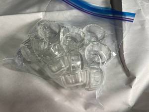 lot 83 image: Set of 12 Vintage-Style Glass Salt Cellars