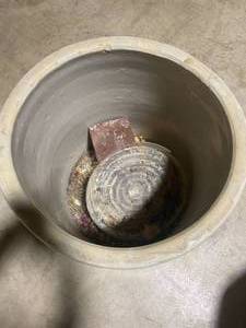 lot 88 image: Vintage Red Wing Union Stoneware Crock 15 Gallon