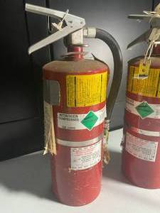 lot 93 image: Pair of Used Nitrogen Fire Extinguishers