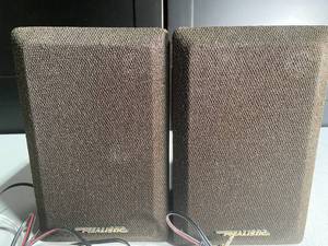 lot 102 image: Realistic Bookshelf Speakers with Wires