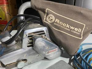 lot 112 image: Rockwell 360 Belt Sander with Dustless Bag and Extension Cord