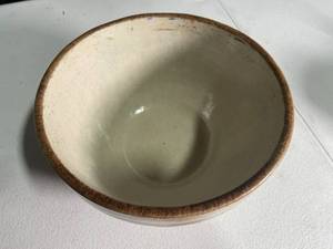 lot 124 image: Vintage Striped Stoneware Mixing Bowl