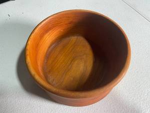 lot 135 image: Vintage Solid Wood Decorative Bowl