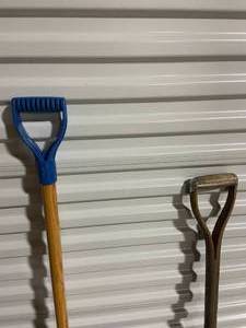 lot 139 image: Snow Shovel and Grain Scoop with Wooden Handles