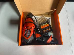 lot 203 image: Black & Decker 38 VSR DrillDriver with Bit Set