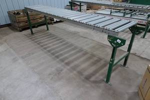lot 93 image: Steel Roller Conveyor