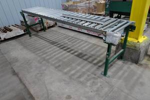 lot 94 image: Steel Roller Conveyor