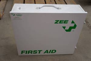 lot 13 image: Zee Medical Service Metal First Aid Box