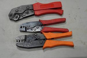 lot 119 image: 3 Coax Hex Wire Crimping Tools