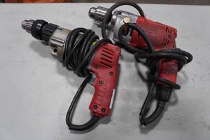 lot 121 image: Milwaukee Corded Drills - One Cut Cord