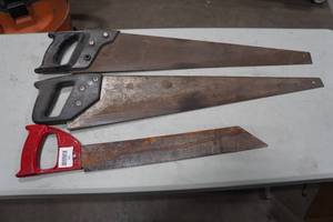 lot 165 image: 3 Hand Saws
