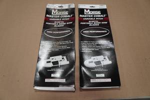 lot 199 image: 6 Morse Master Cobalt Variable Pitch Bi-Metal Portable Band Saw Blades