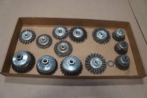 lot 154 image: Assorted Used Wire Wheels and Cups