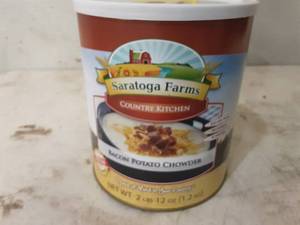 2lb 12 oz Container of Saratoga Farms Bacon Potato Chowder
