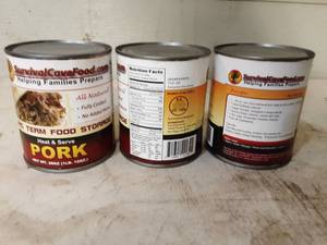 28 oz Can Survival Cave Food Pork