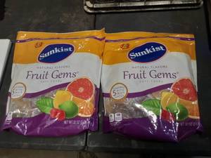 2 Bags of Fruit Gems Soft Candy