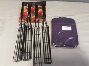 Kabob Baskets and Oven Mitts