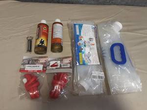 2 Tourniquets, 2 Water Bags, 2 Iodine Bottles