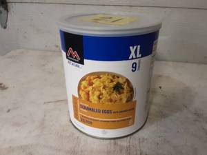 XL Survival Food Scrambled Eggs with Uncured Bacon 9 Servings