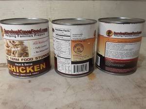 28 oz Can Survival Cave Food Chicken