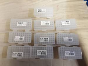 10 Clear 9mm 50 round ammo Cases