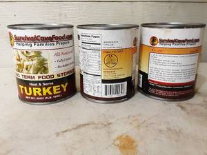 28 oz Can Survival Cave Food Turkey