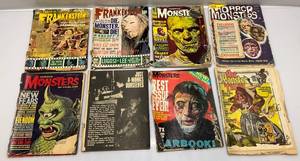 lot 13 image: Very Old Monster Magazines (IN ROUGH SHAPE) But Very Cool