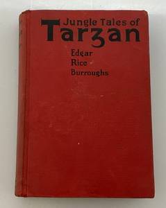 lot 21 image: 1919 Jungle Tale Of Tarzan Hardcover Book By Edgar Rice Burroughs
