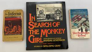 lot 55 image: Misc. Vintage Books Including In Search Of The Monkey Girl & More