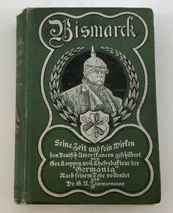 lot 56 image: 1899 Otto Von Bismark Hardcover Book Dedicated To A Person In 1902 (Some Pages Missing And Torn)