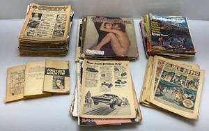lot 86 image: Misc. Mad Magazines And More (Most Missiong Covers And Beat Up)