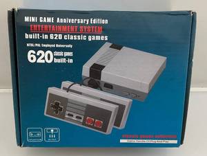 lot 92 image: Pre-owned Mini Game Anniversary Edition Entertainment System With Built-In 620 Classic Games (Missing Cords)
