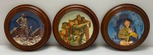 lot 111 image: Gorham Norman Rockwell Boy Scouts Plates