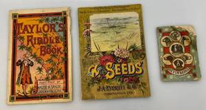 lot 222 image: 1880s Seed Catalog & More