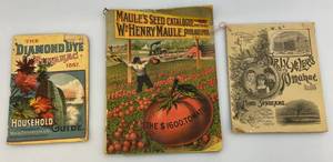 lot 227 image: 1880s Seed Catalog & Almanacs