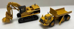 lot 164 image: Two Vintage Ertl Brand 150 Scale  Die-Cast Including CAT D350D & CAT 5080 Excavator (BOTH NEED REPAIR)