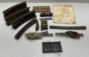 lot 184 image: Misc. HO Scale Train Track Brass & More